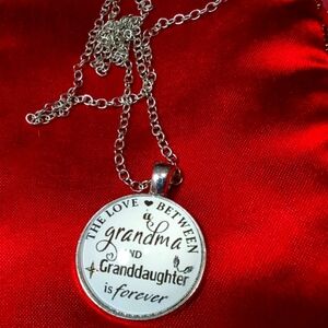 Love Between a Grandmother & Granddaughter Is Forever Pendant/Necklace 22" NWT